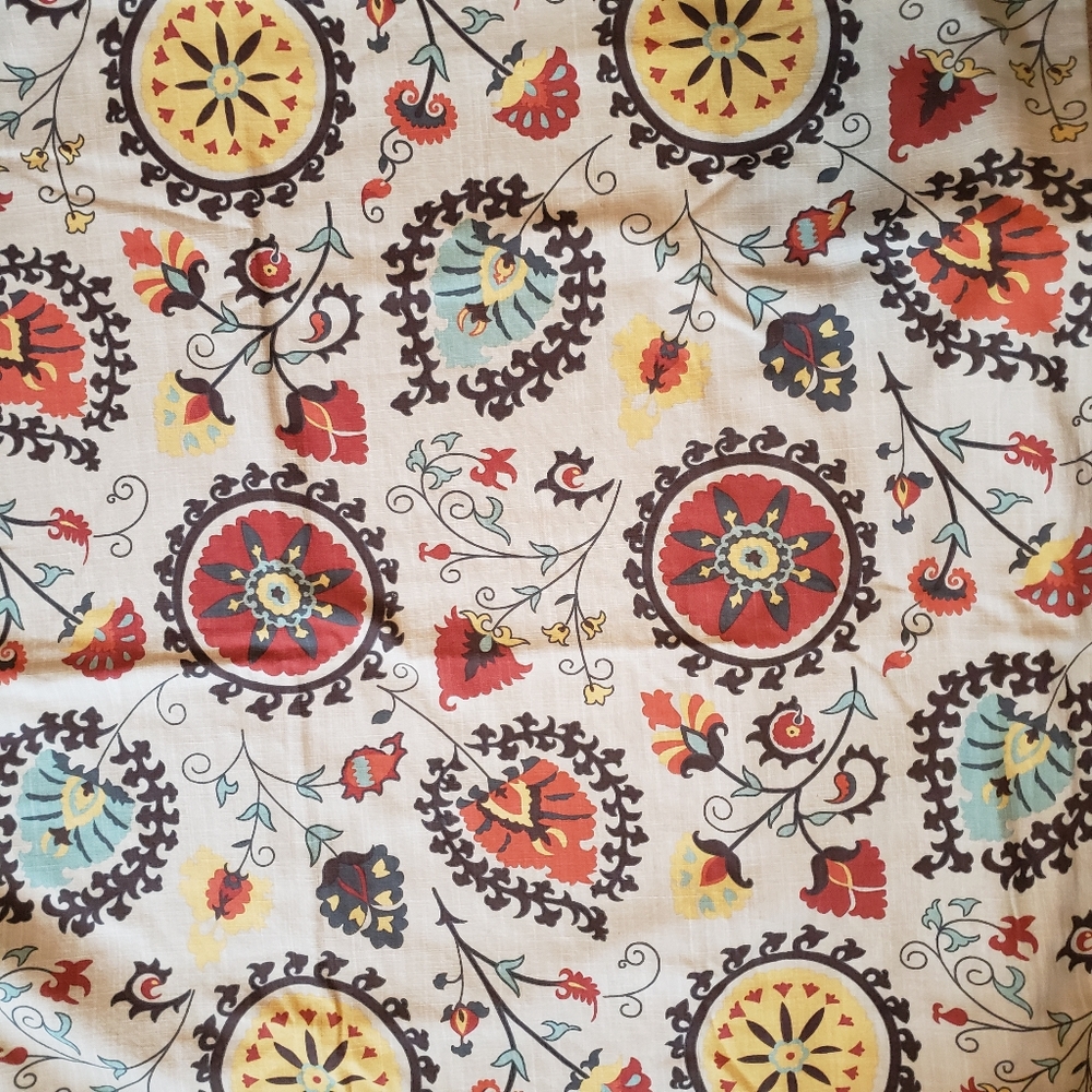 2 panel World Market Suzani Curtains
